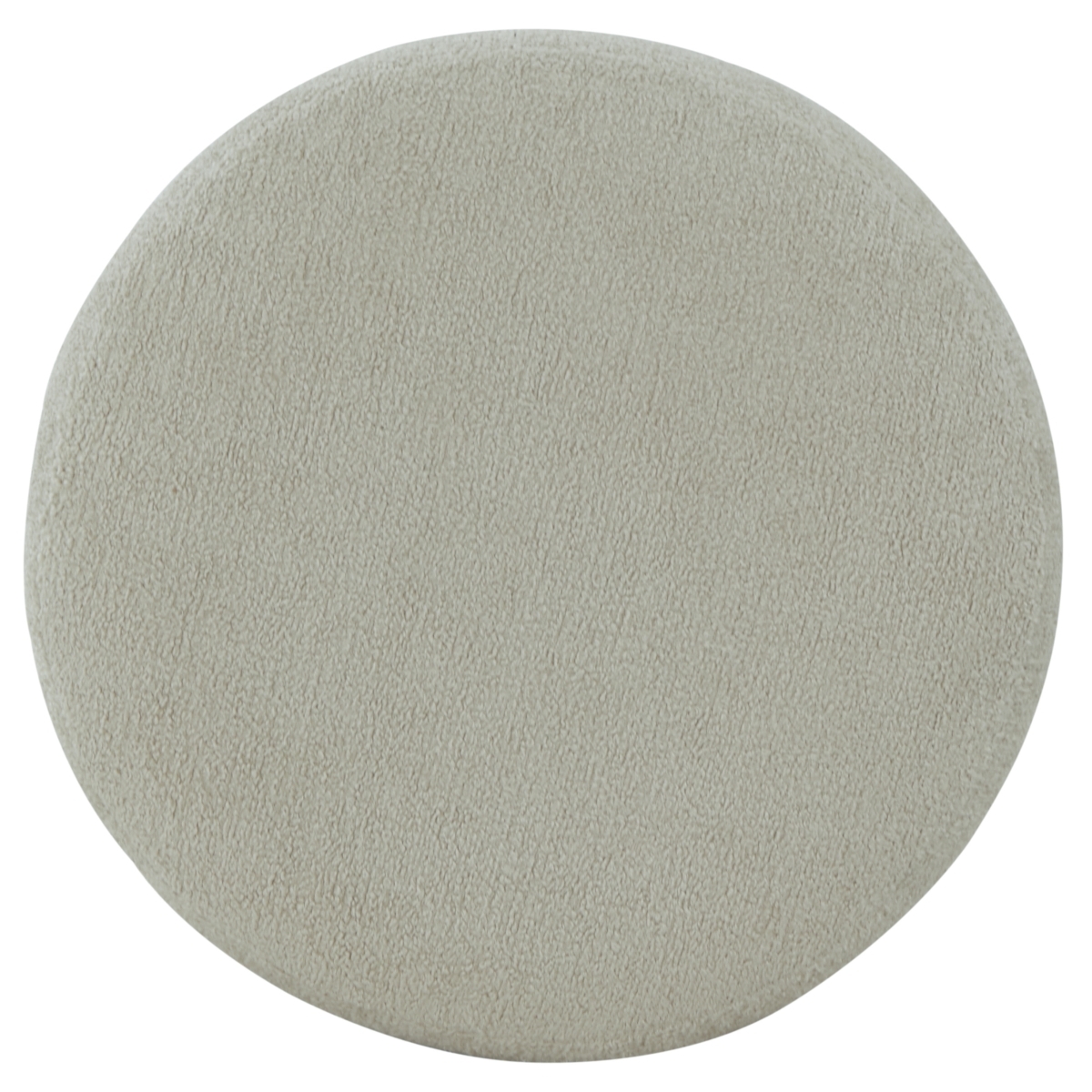 Nikolas Round Boucle Ottoman - Taupe/Natural - Image 3