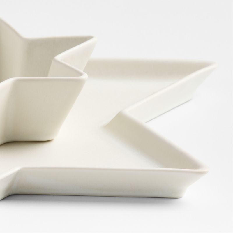 Star of David Hanukkah Platter and Dip Bowl - Image 1