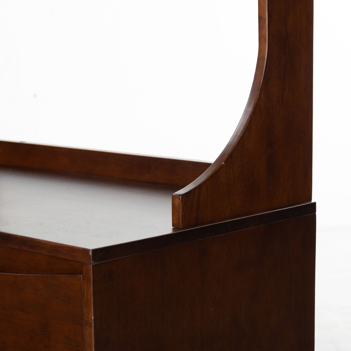 Pitta Wood 1 Drawer Hall Tree - Walnut/Gold - Image 1