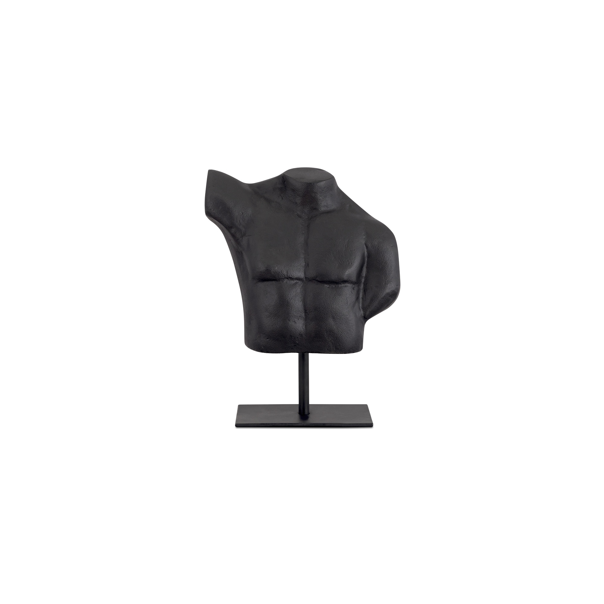 Victor Cast Alumiinum Sculpture Aged Black - Image 0