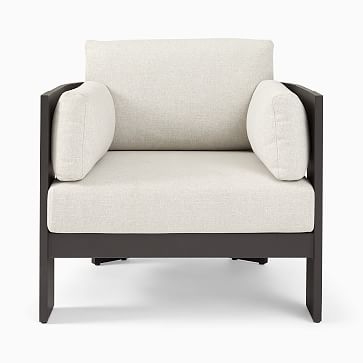 Caldera Aluminum Outdoor Lounge Chair, Dark Bronze - Image 3