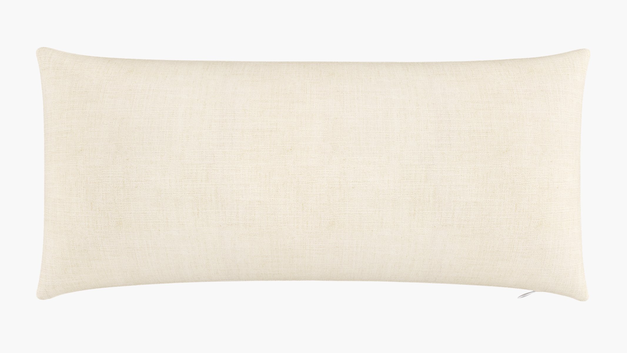 Throw Pillow 14" x 30", Talc Everyday Linen, 14" x 30" - Image 0