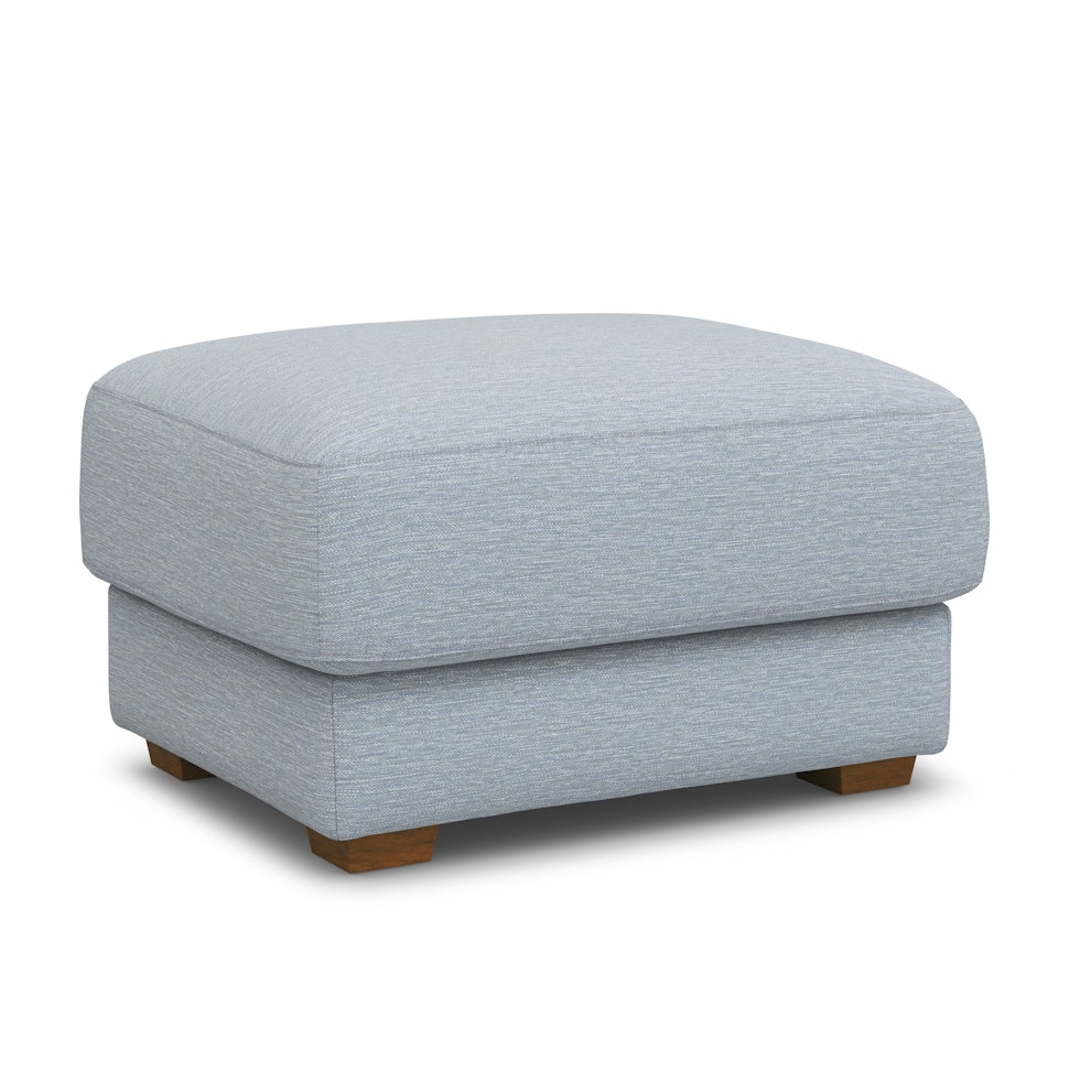 Dawn 36" Ottoman - Silver Light Blue - Image 2
