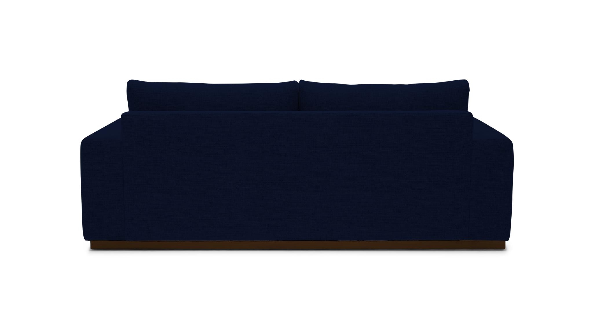 Blue Holt Mid Century Modern Sofa - Royale Cobalt - Mocha - Image 4