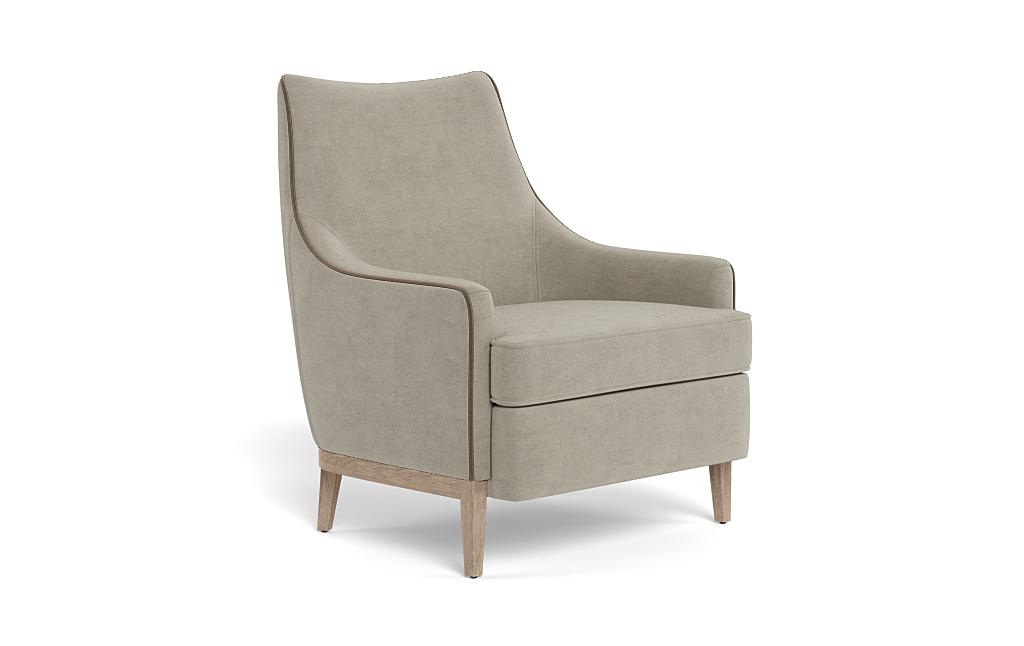 Kingsley Accent Chair with Contrast Piping - Image 1