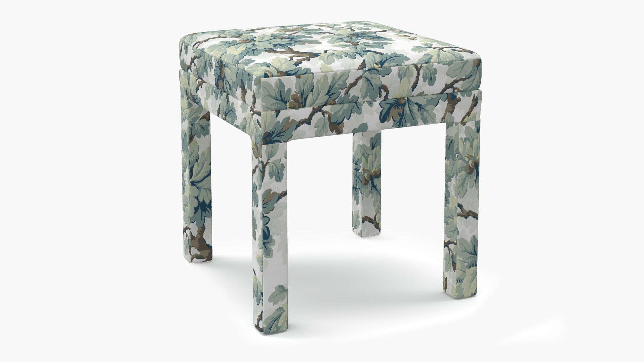 Parsons Ottoman, Sage Woodland - Image 1