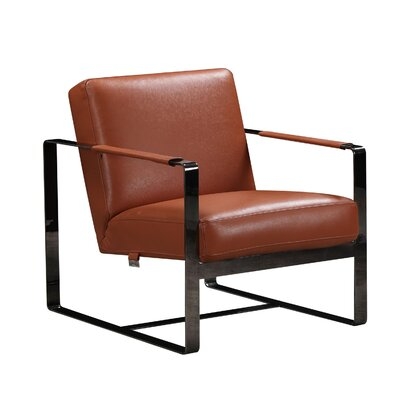Bemidji 28" W Top Grain Leather Armchair - Image 0