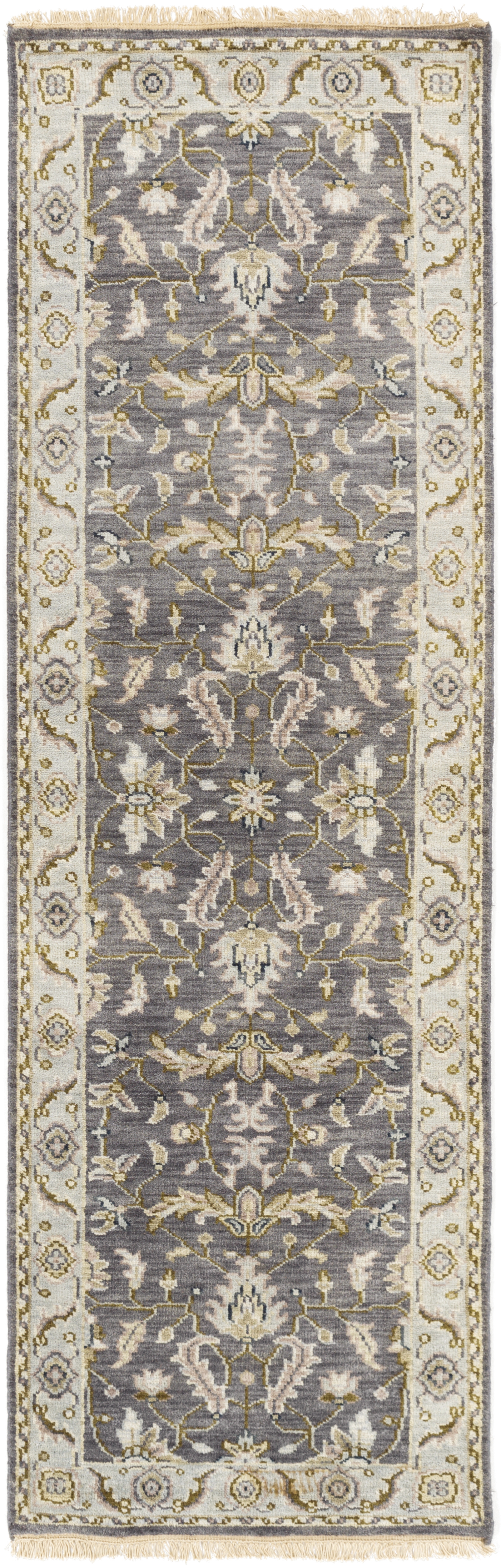 Zeus Beige Indoor 2'6" x 8' Handmade Rug - Image 0