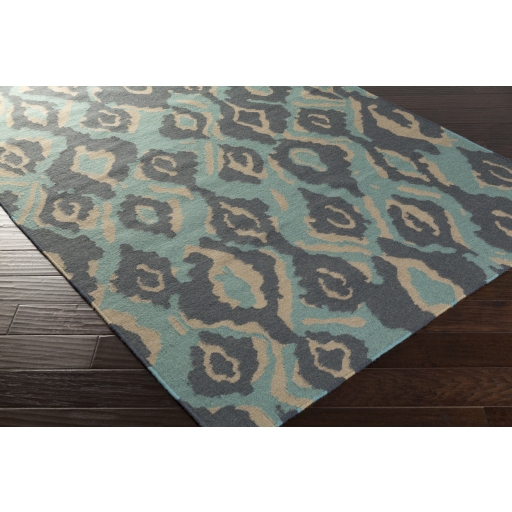 Alameda Green Indoor 2' x 3' Handmade Rug - Image 1
