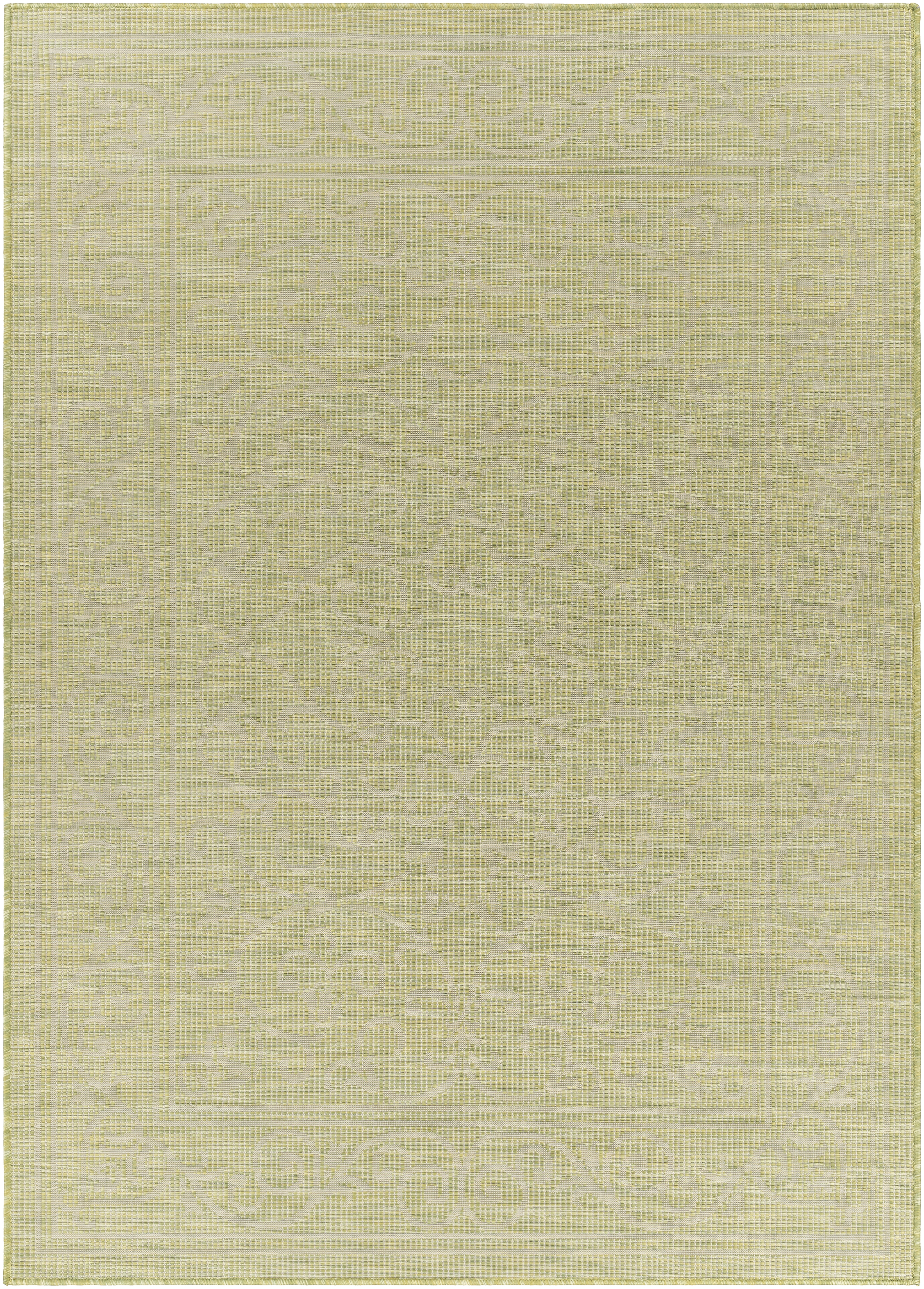 Pasadena Beige Outdoor 2'6" x 4' Machine Woven Rug - Image 0