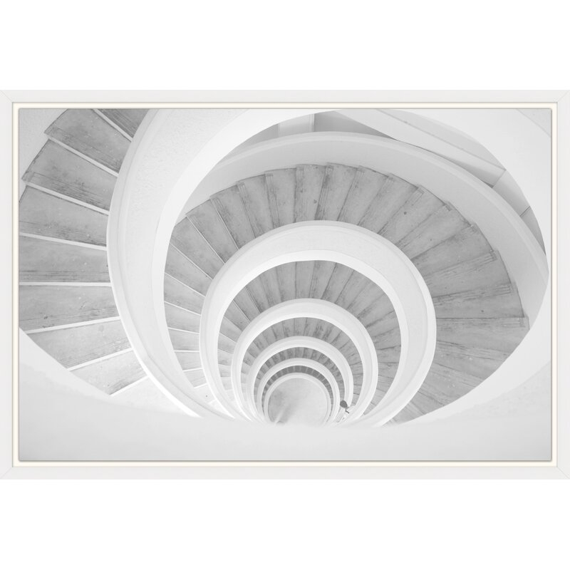 Lillian August Architectural Moment 3' Framed Photographic Print on Glass - Image 0