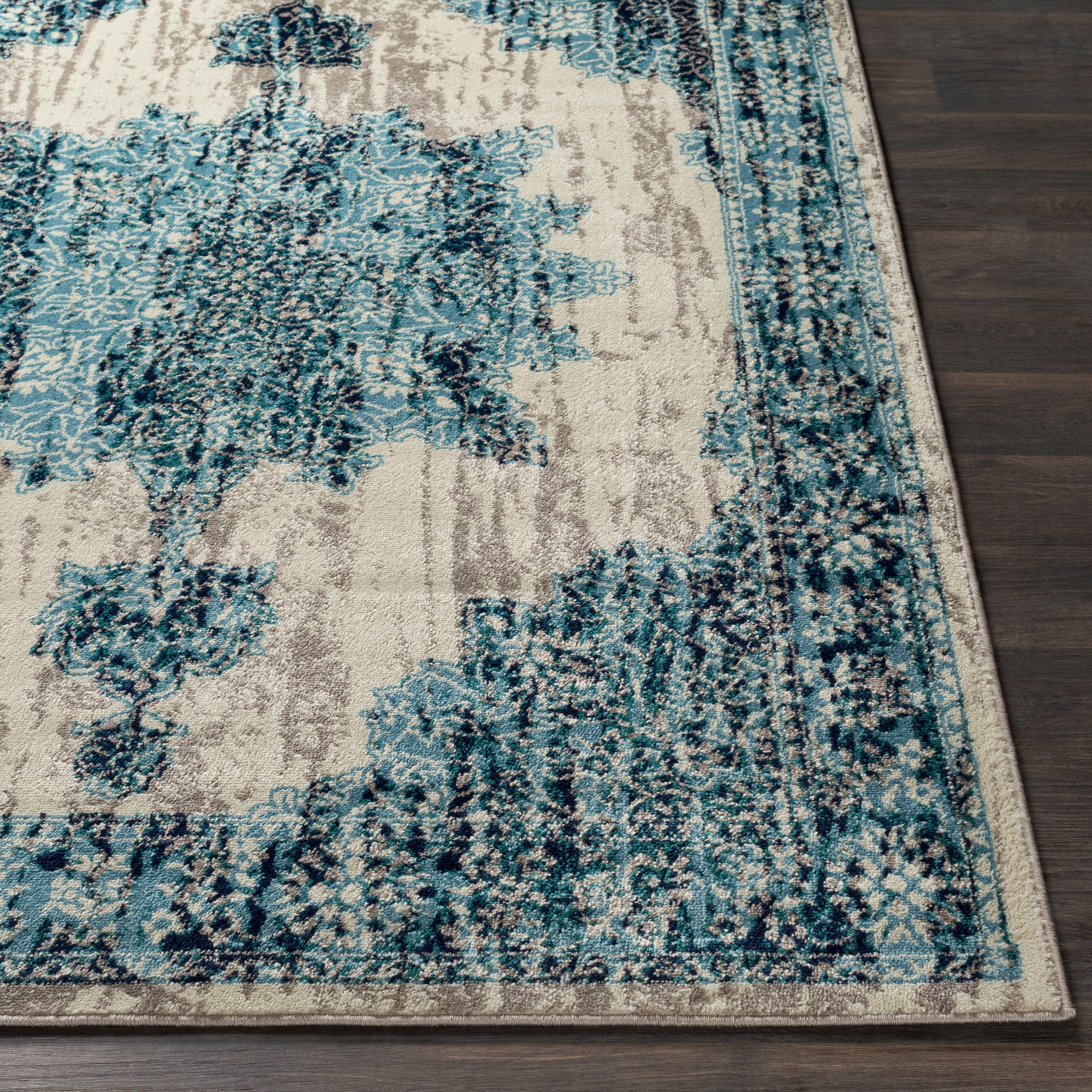 Paramount Blue Indoor 8'10" x 12'10" Machine Woven Rug - Image 2