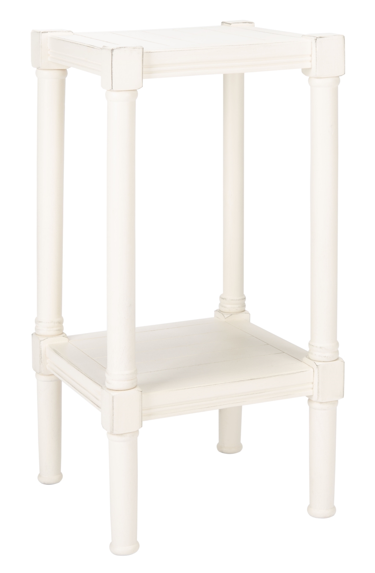 Rafiki Square Accent Table - Distressed White - Safavieh - Image 5