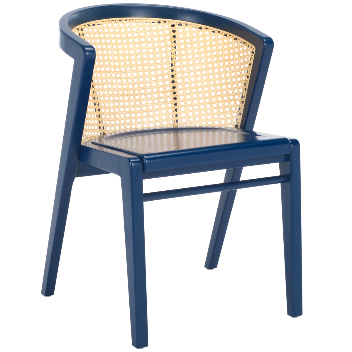 Edan Dining Chair - Navy / Natural - Safavieh - Image 0