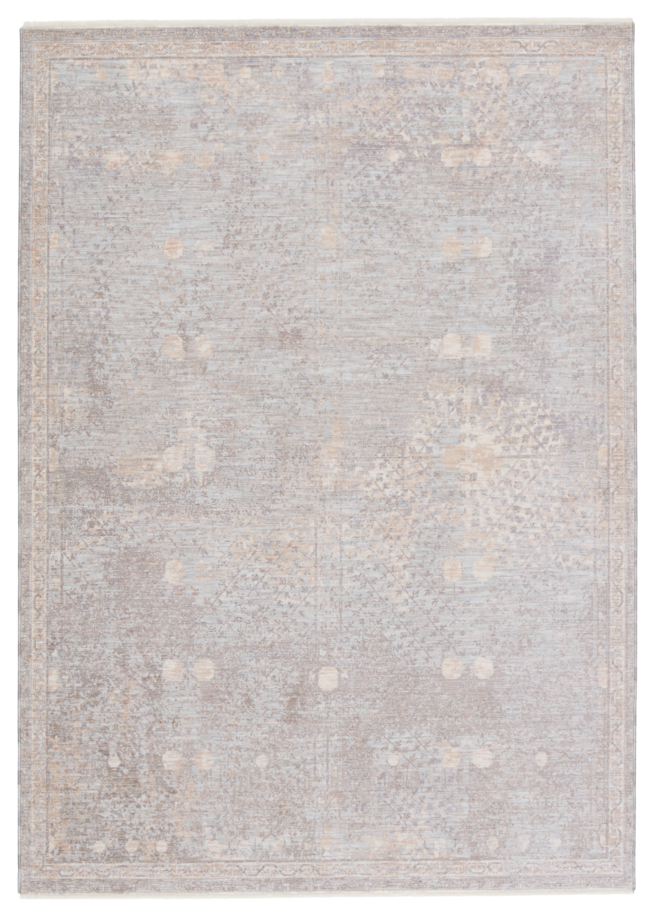 Larkin Floral Beige/ Gray Area Rug  (10'X14') - Image 0