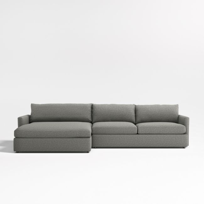 Lounge 2-Piece Left-Arm Extra Wide Chaise Sectional Sofa - Image 0