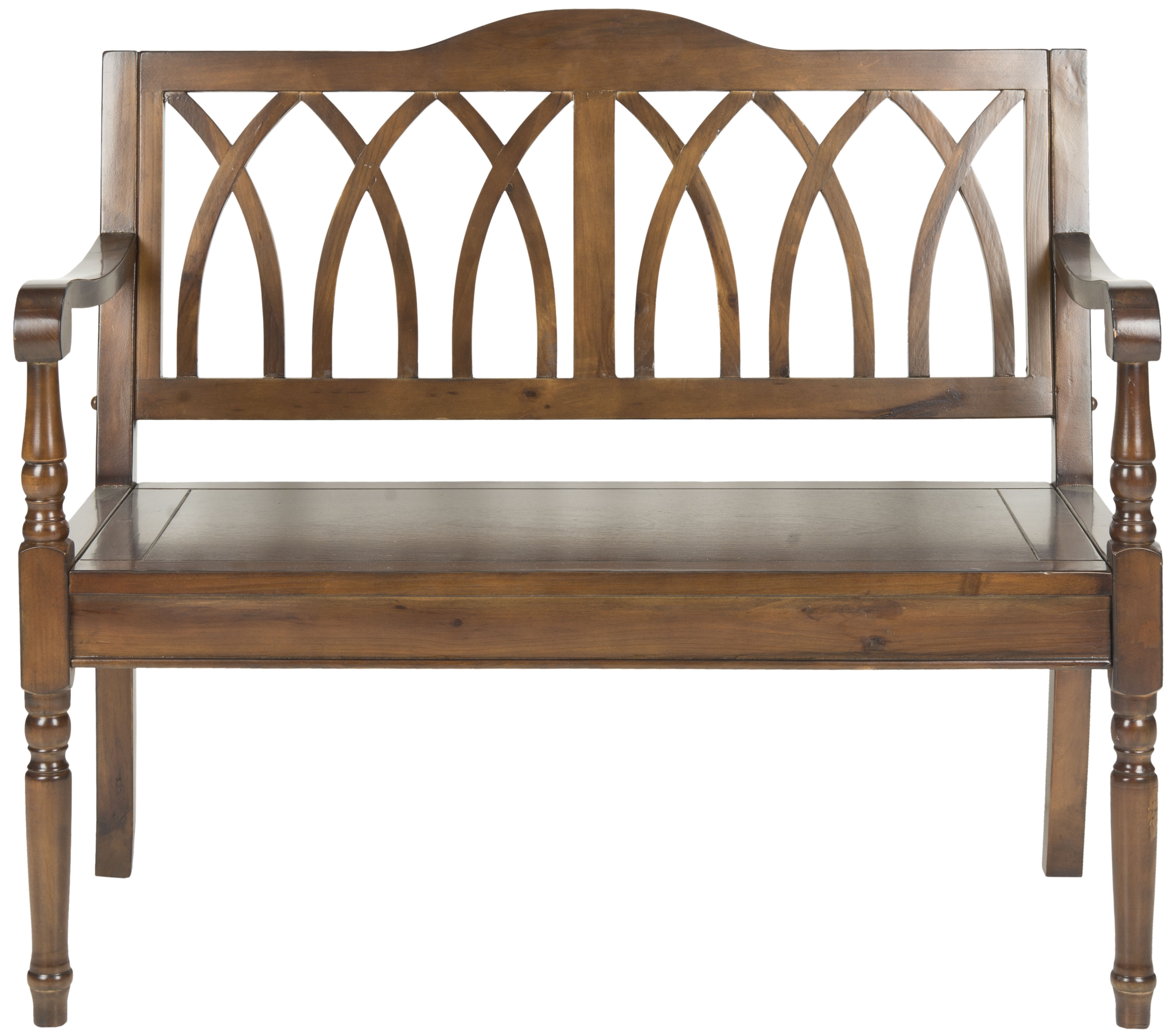 Benjamin Bench - Dark Teak - Safavieh - Image 0