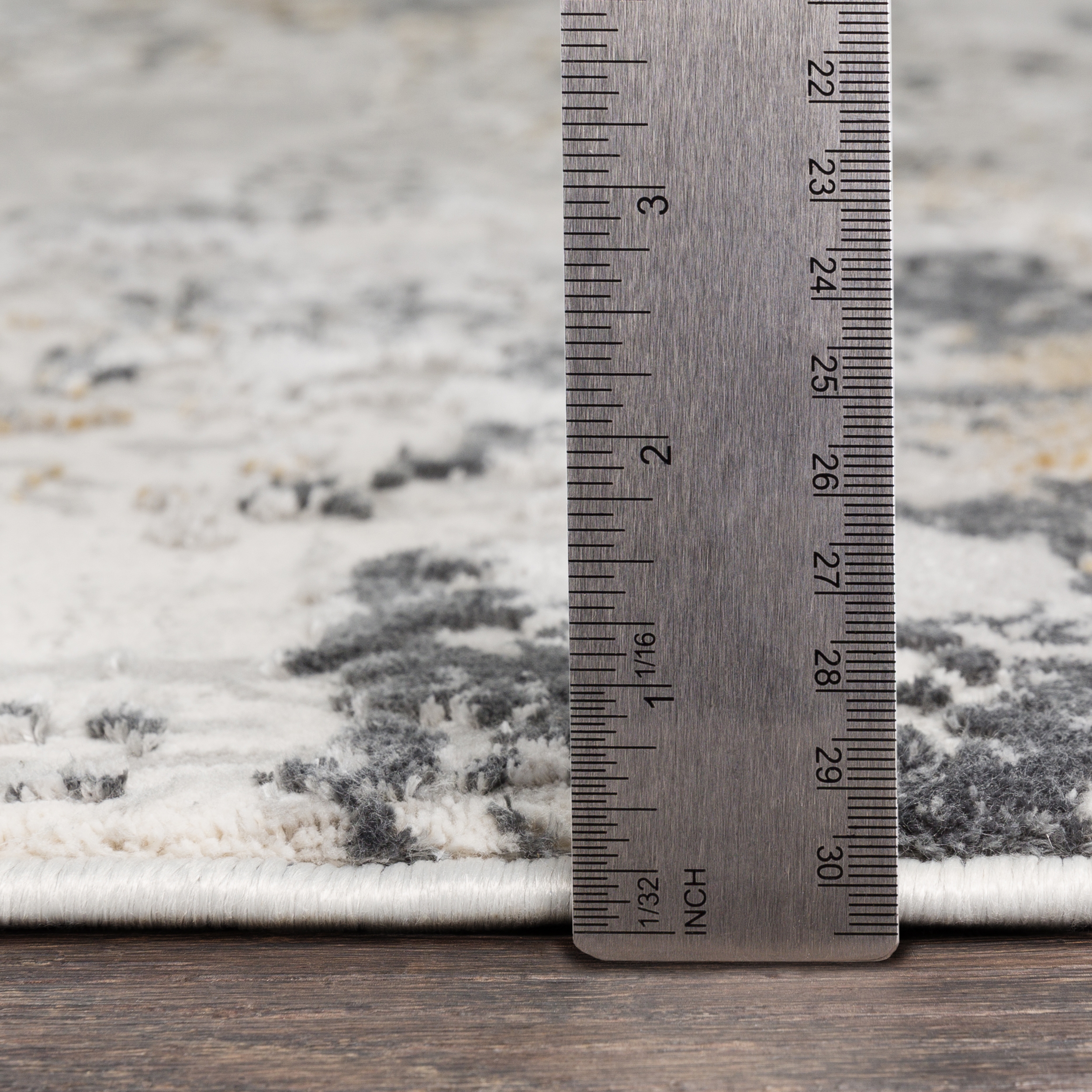 Aisha Beige Indoor 5'3" x 5'3" Machine Woven Rug - Image 5