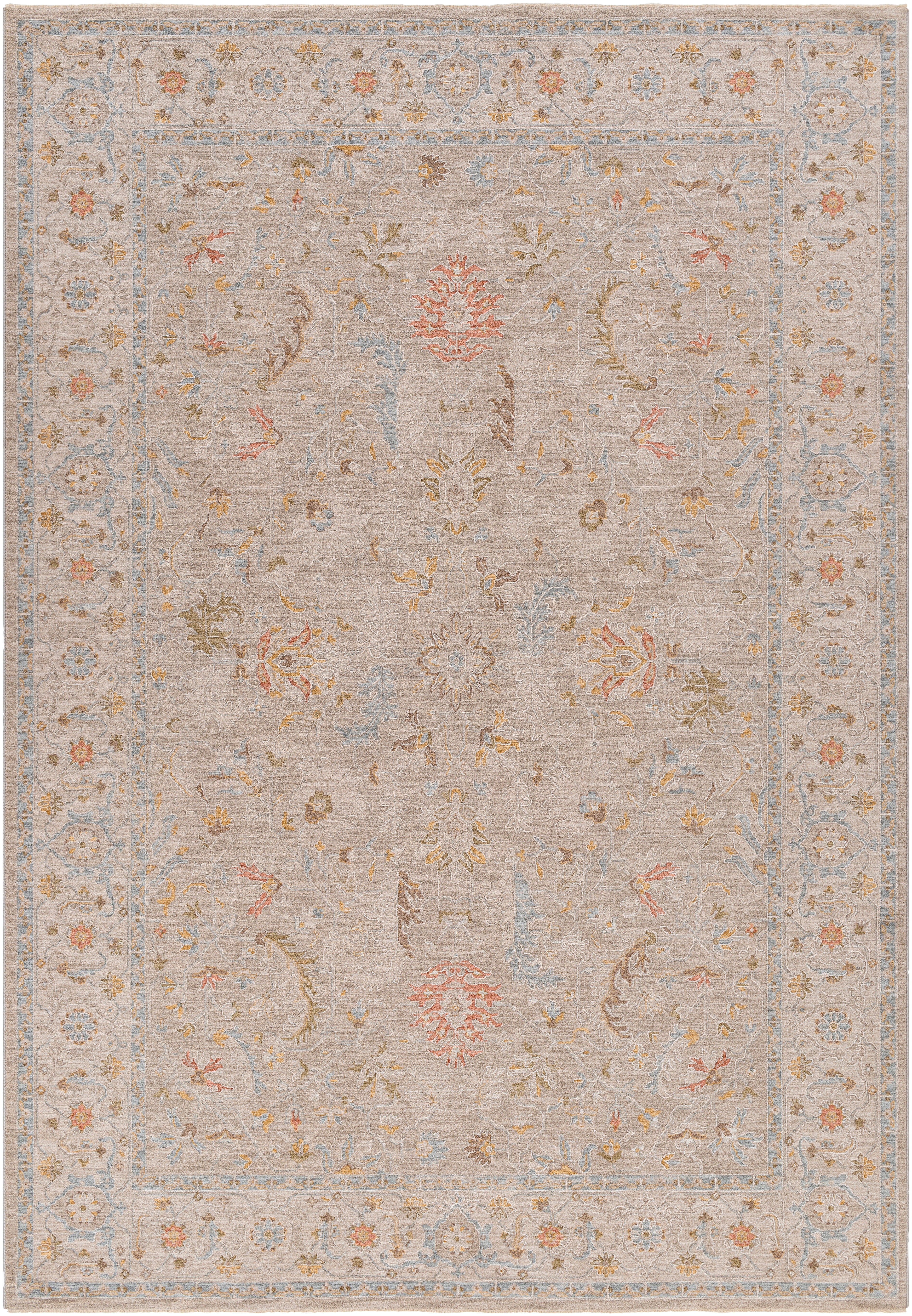 Avant Garde Beige Indoor 2'7" x 7'3" Machine Woven Rug - Image 0