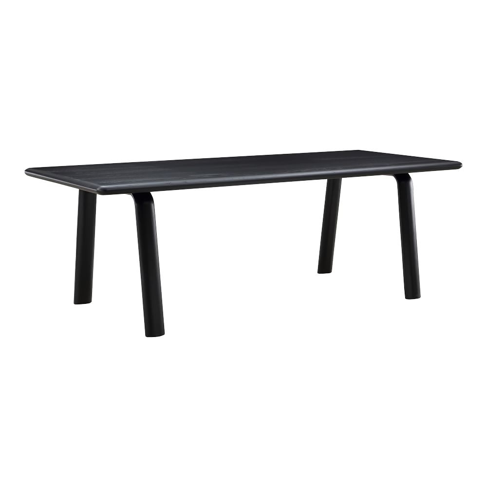 Simple 88" Rectangle Dining Table, Black Ash - Image 0