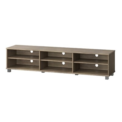 Kestyn Grey Wood Grain TV Stand For Tvs Up To 85" - Image 0