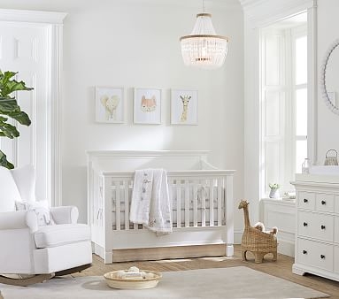 Larkin 4-In-1 Convertible Crib &Beautyrest Supreme Mattress Mattress Set, Simply White - Image 2