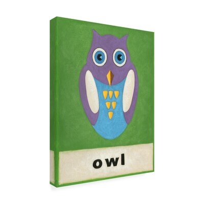 O is for Owl by Chariklia Zarris - Wrapped Canvas Painting Print - Image 0