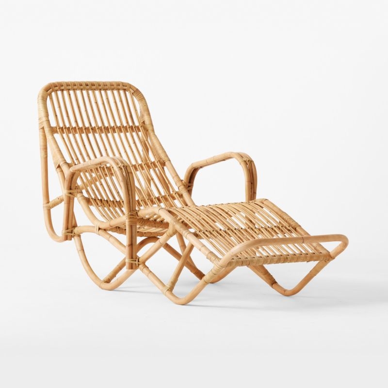 Wengler Reclining Rattan Chaise Lounge - Image 3
