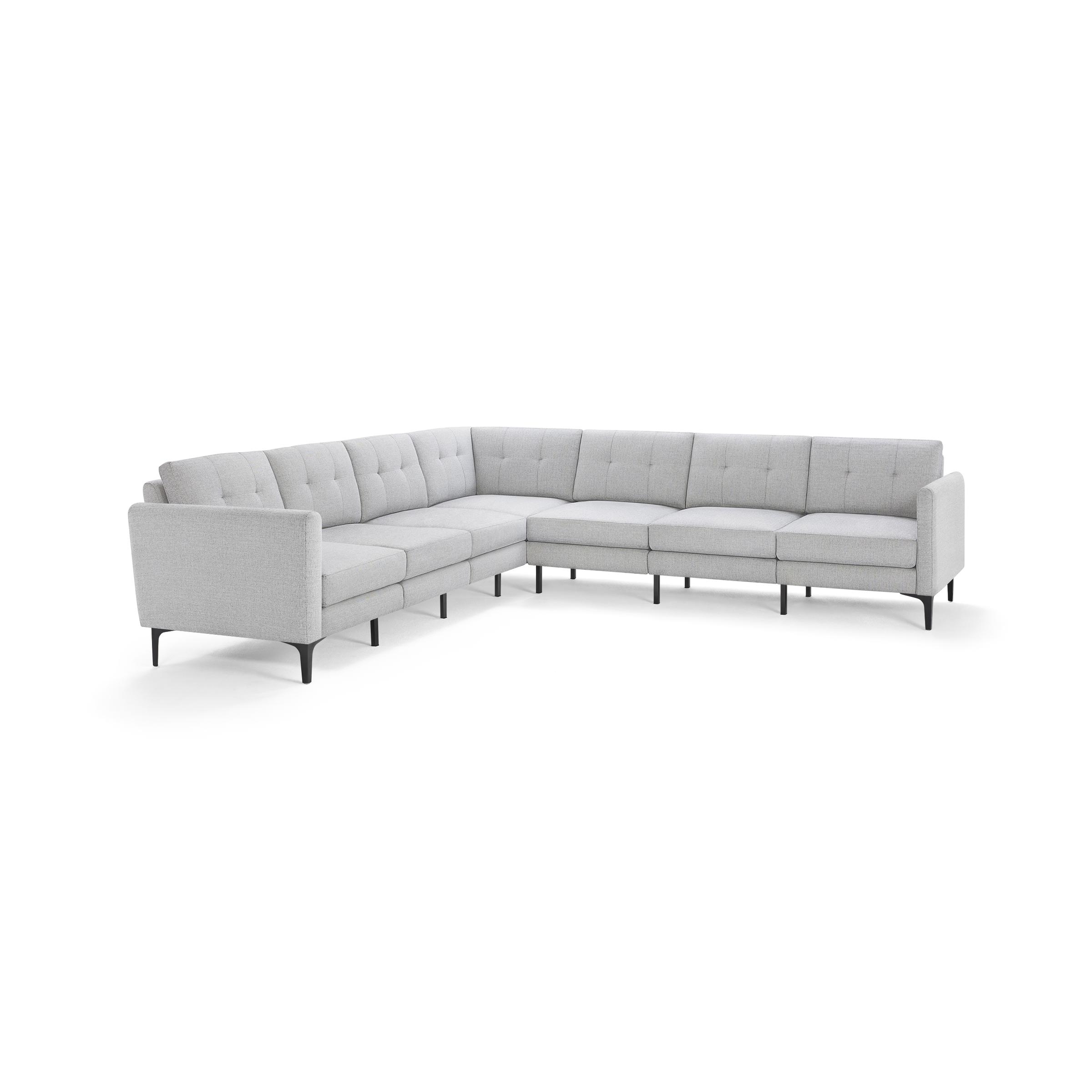 The Arch Nomad 7-Seat Corner Sectional in Crushed Gravel - Image 0