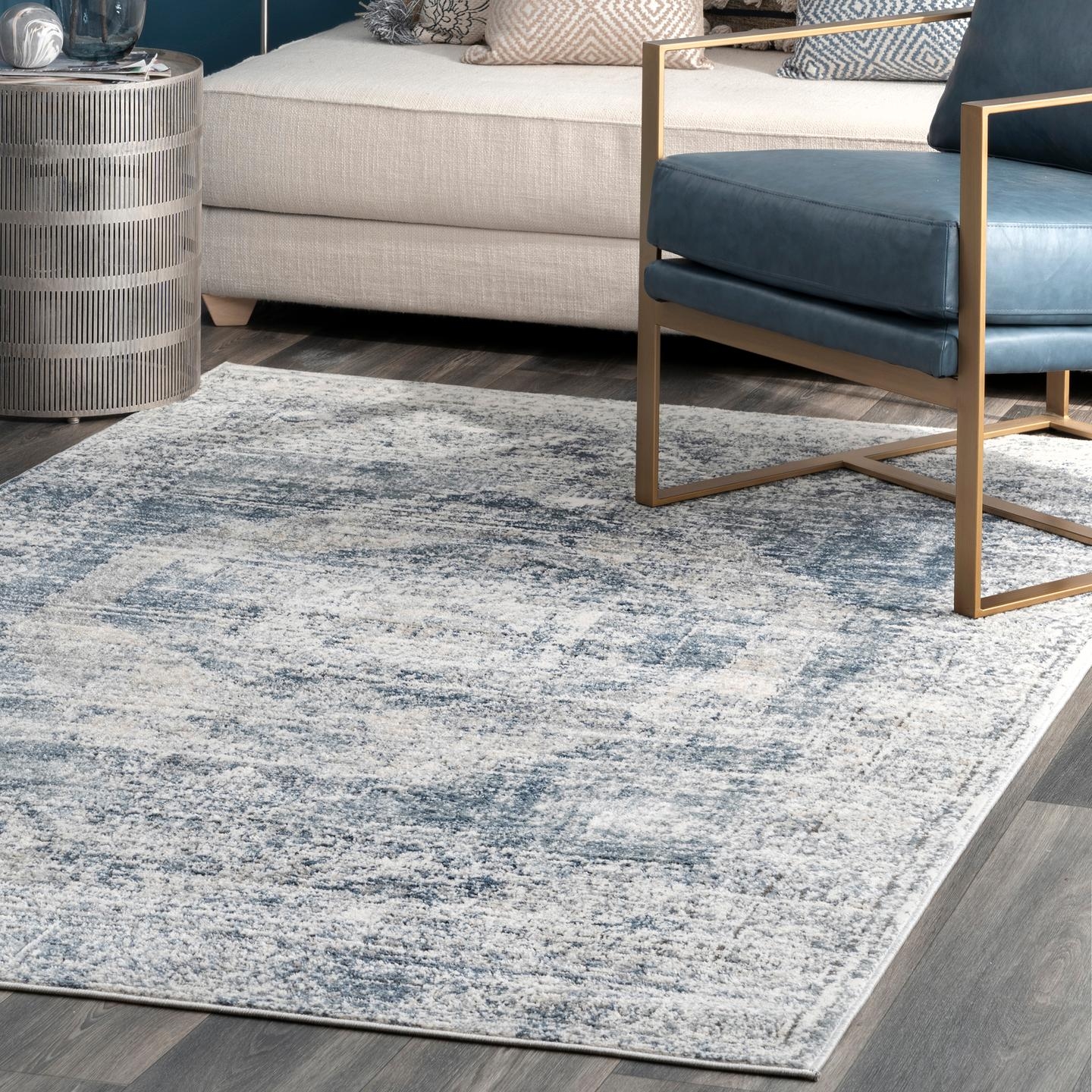 Jayla Barbed Iris Medallion Area Rug - Image 0
