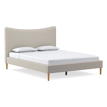 Myla No Tufting, Bed, Queen, YDLW, Alabaster, Almond - Image 0