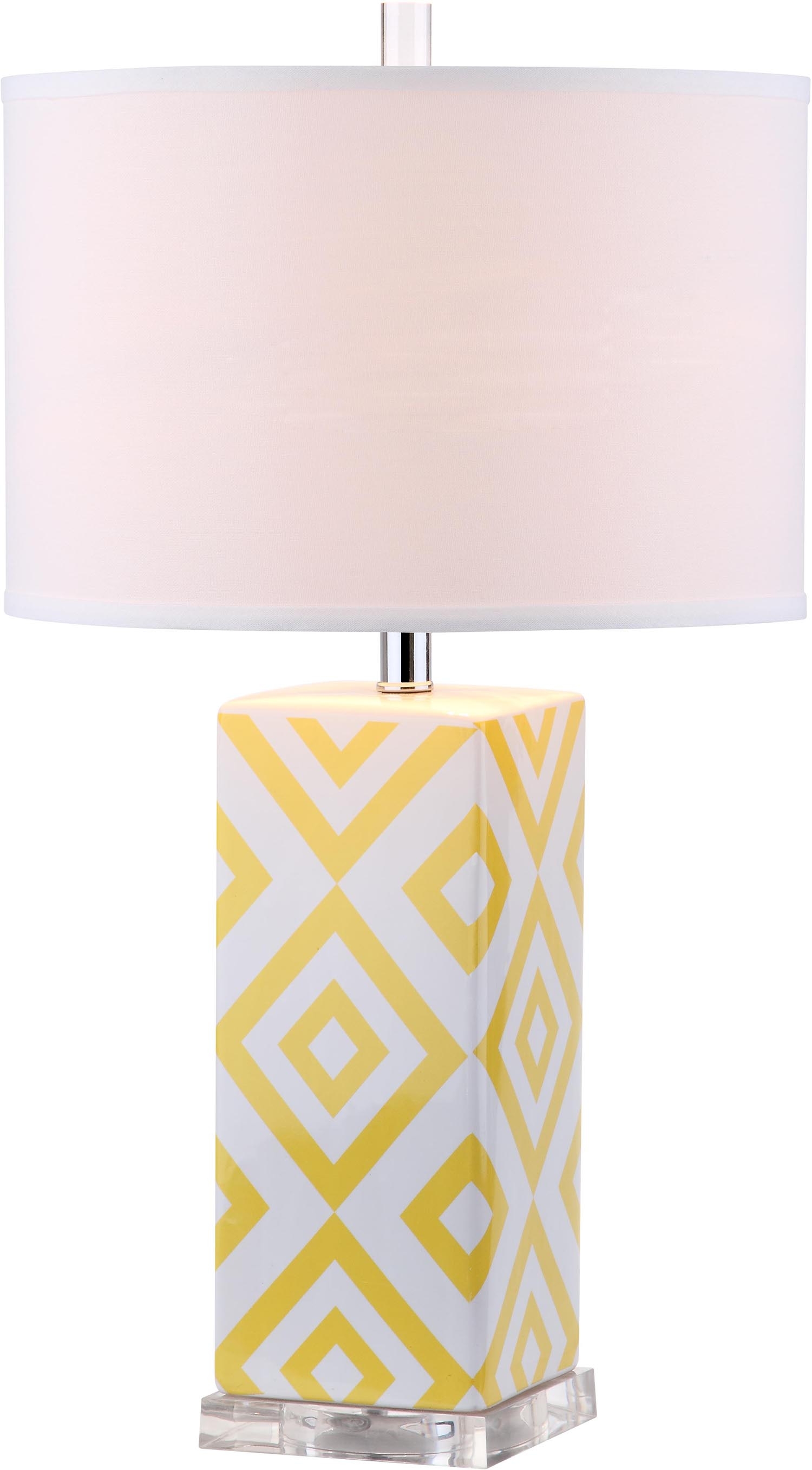 Diamonds 27-Inch H Table Lamp - Yellow - Safavieh - Image 2