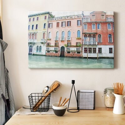 Canal Building II Premium Gallery Wrapped Canvas - Ready To Hang - Image 0