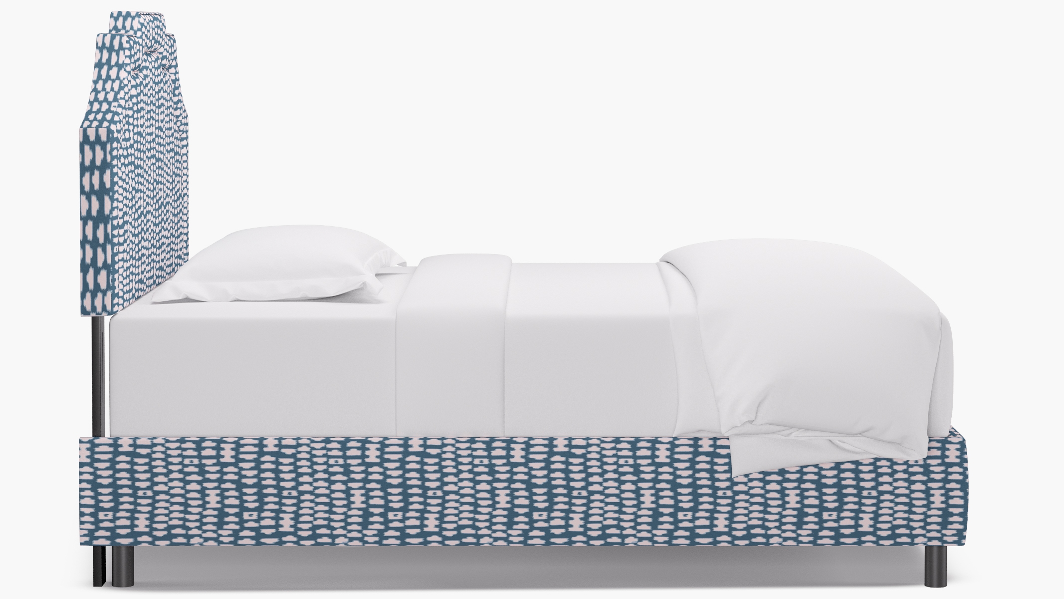 Art Deco Bed, Dusty Blue Odalisque, Full - Image 2