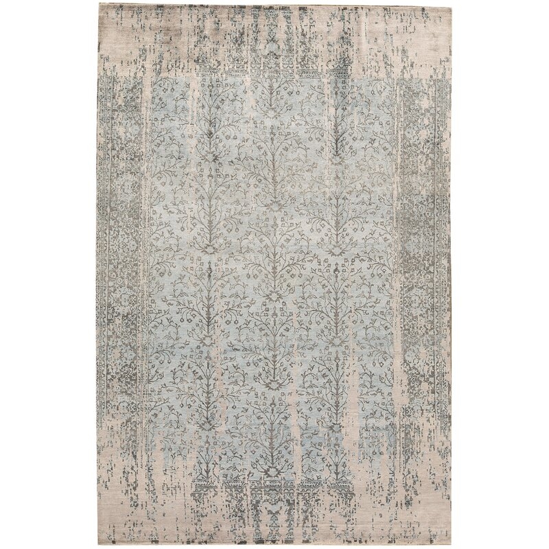 Bokara Rug Co., Inc. One-of-a-Kind Hand-Knotted 9'9" x 14'3" Gray Area Rug - Image 0