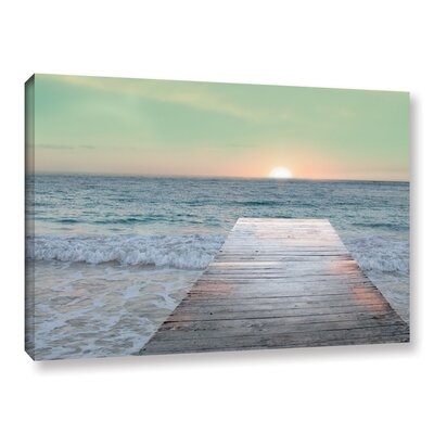 Sunrise Dock Gallery Wrapped Floater-Framed Canvas - Image 0