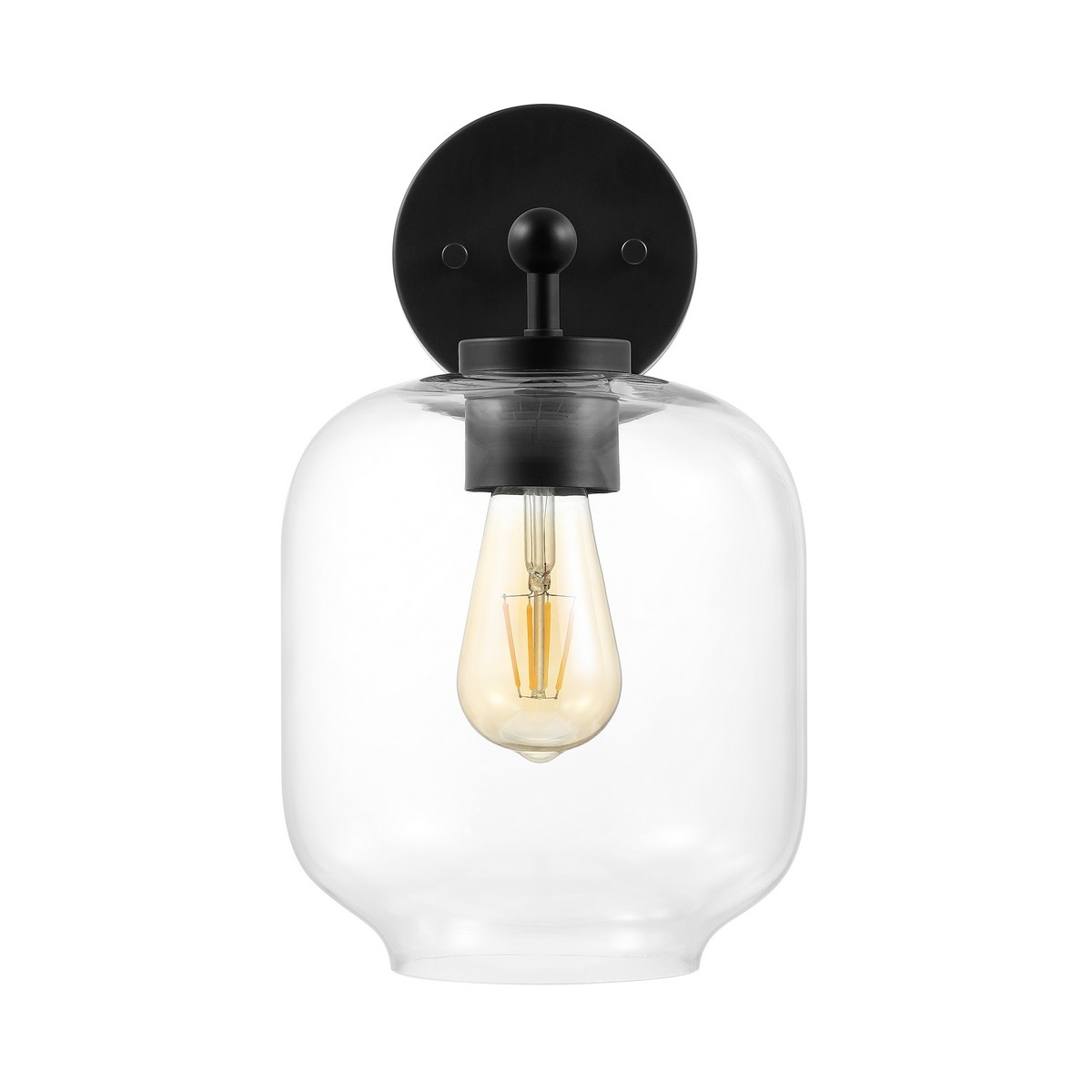Edie 9.5" Wall Sconce - Black - Safavieh - Image 3
