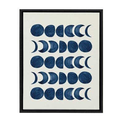 'Moon Phases' by Teju Reval - Floater Frame Painting Print on Canvas - Image 0
