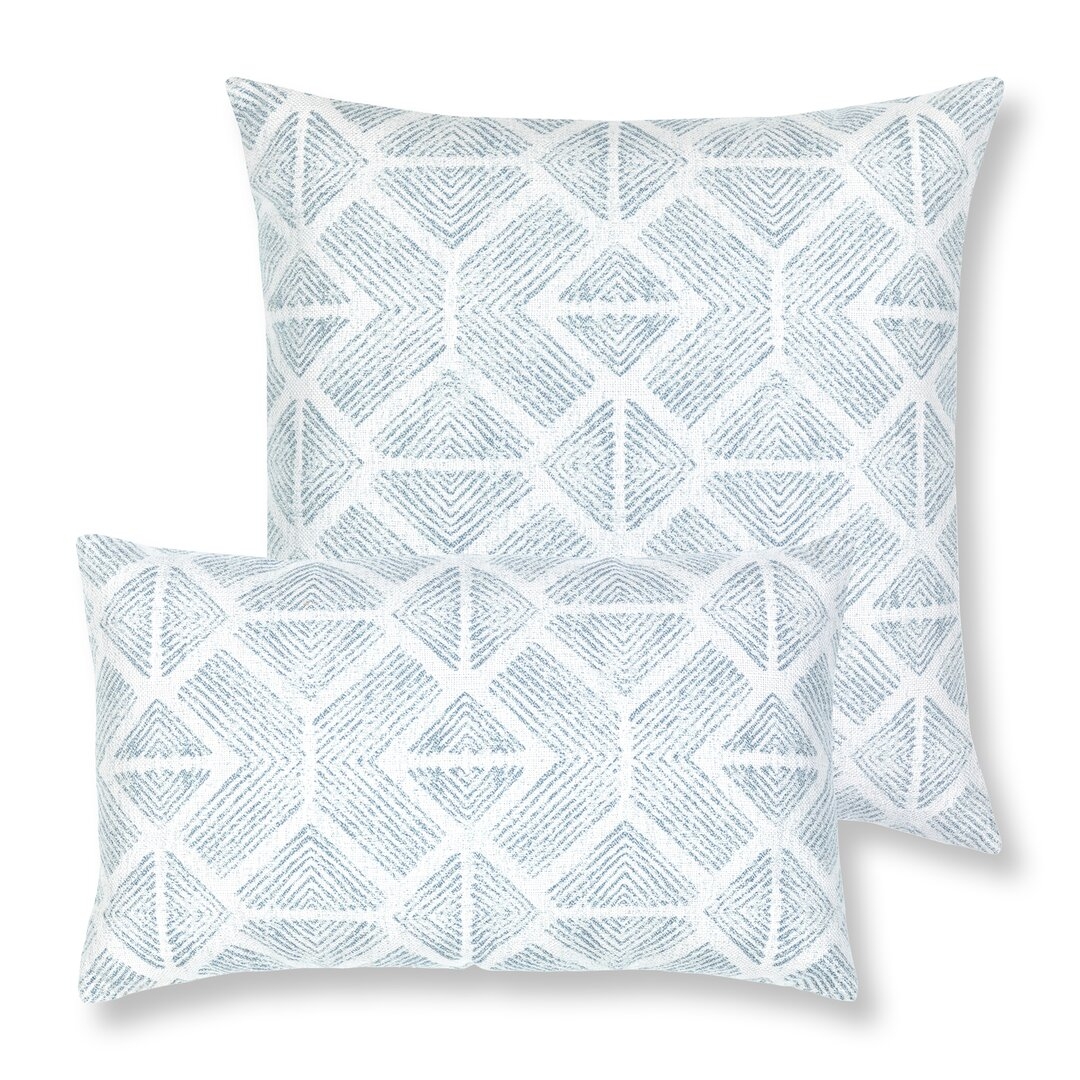 "Elaine Smith Bakuba Rectangle Indoor/Outdoor Pillow Cover & Insert" - Image 0