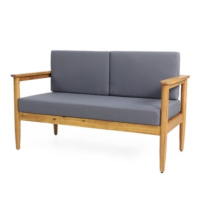 Laredo Magnolia Teak Loveseat with Cushions - Image 0