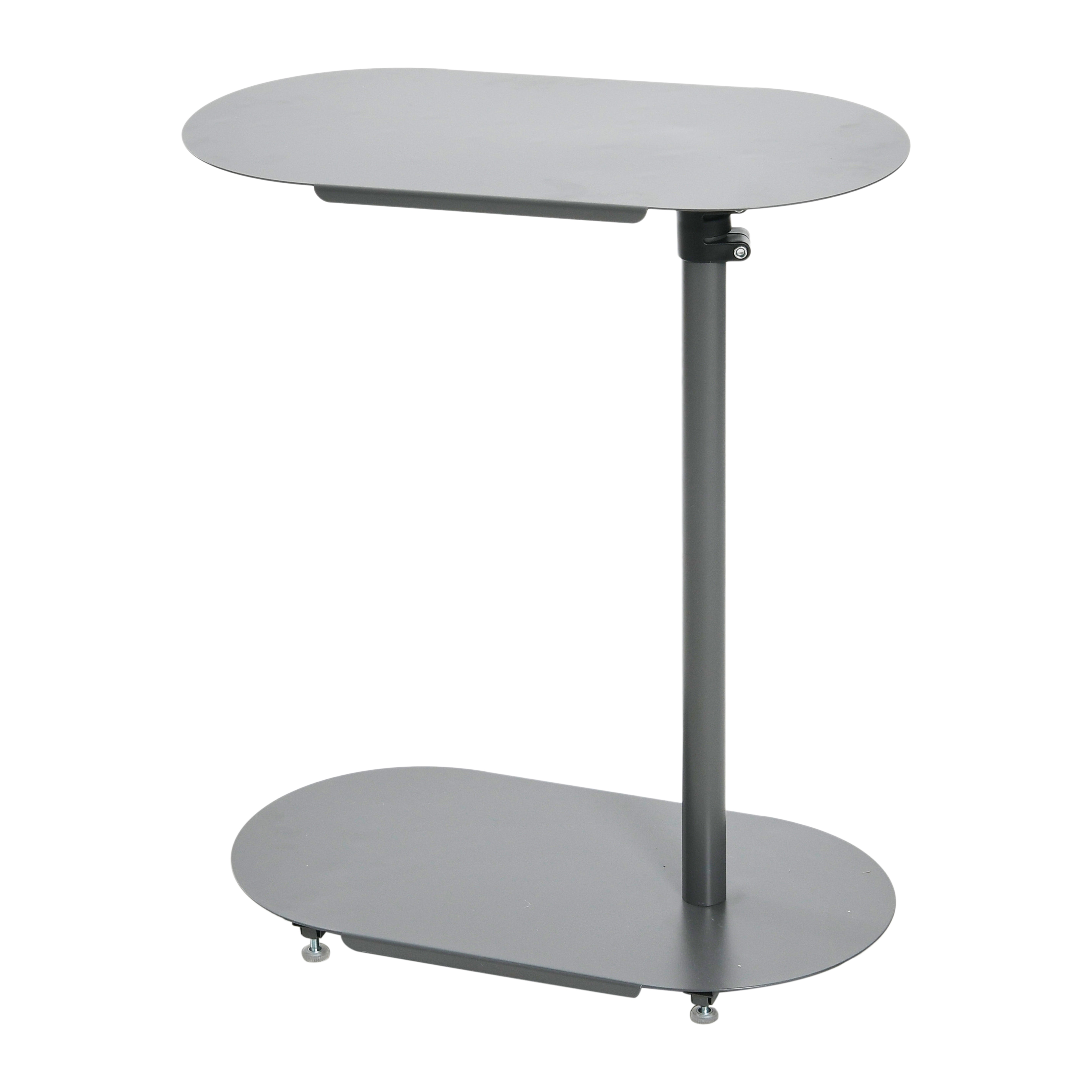 Main + Mesa Modern Adjustable C-Table, Dark Grey - Image 0