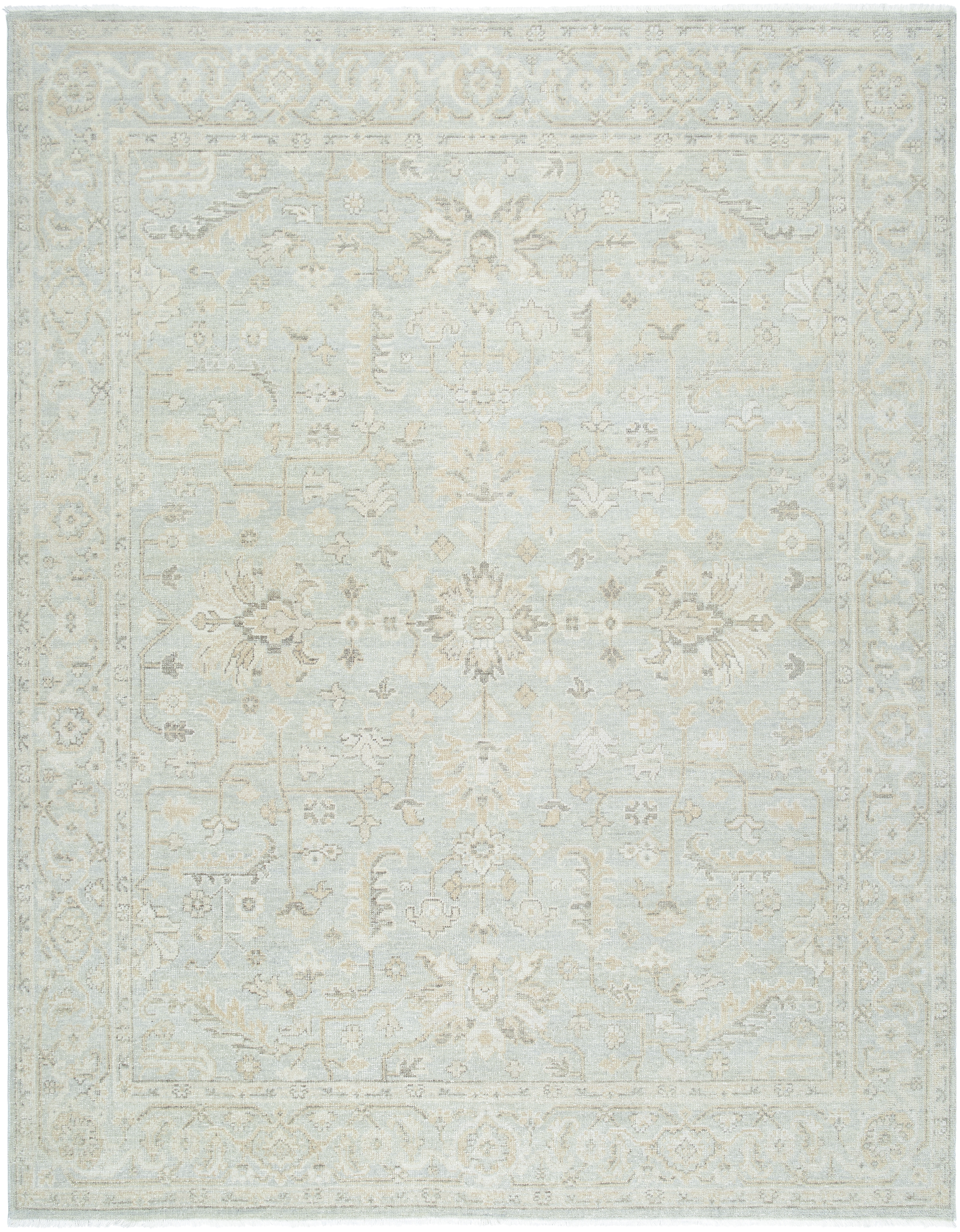 Anelka Green Indoor 2' x 3' Handmade Rug - Image 0