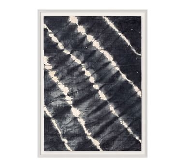 Indigo Textile Framed Print 3, 24 x 36 - Image 1