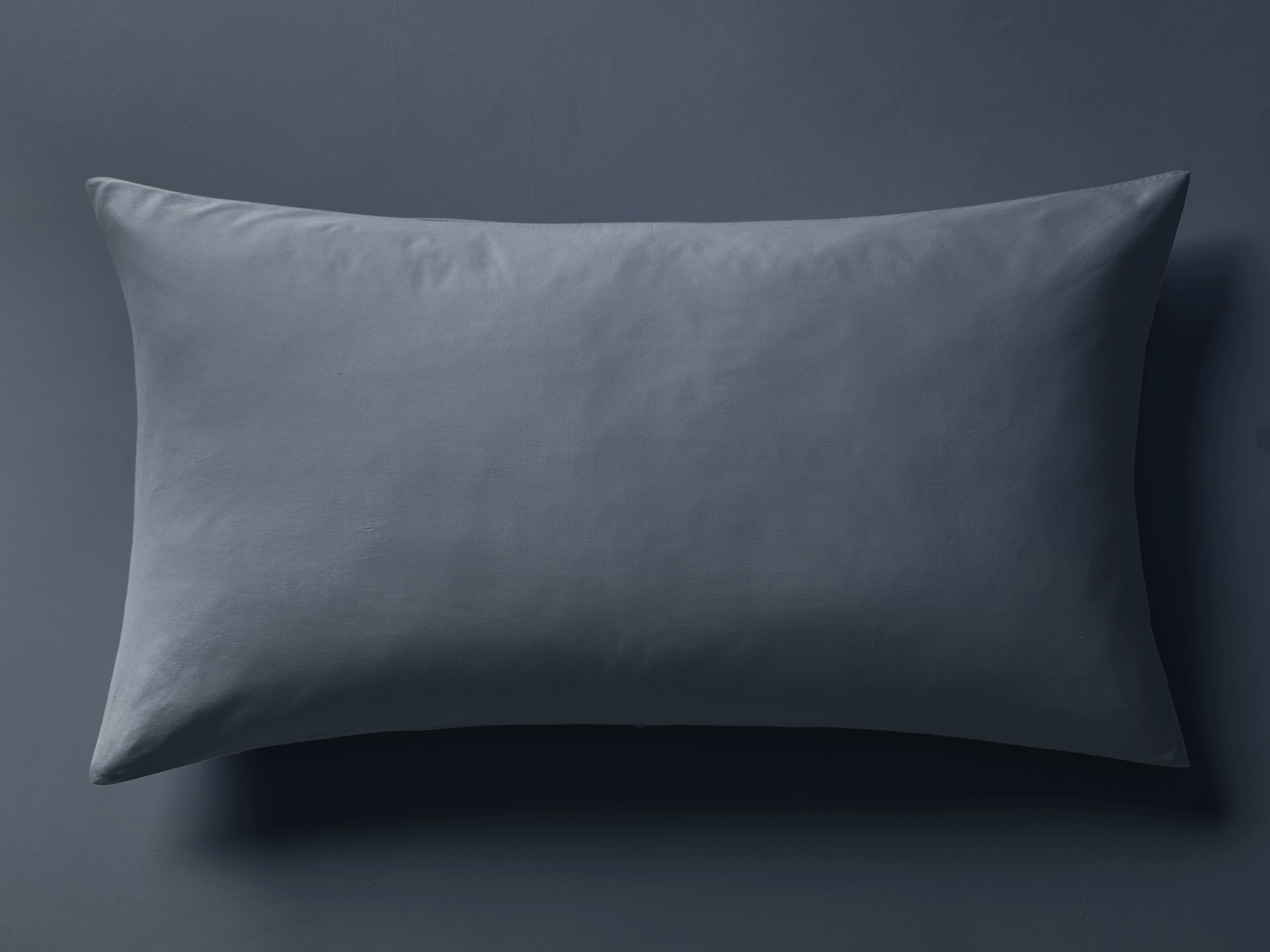 Italian Garment-Dyed Sham Sateen Standard in Blue - Image 0