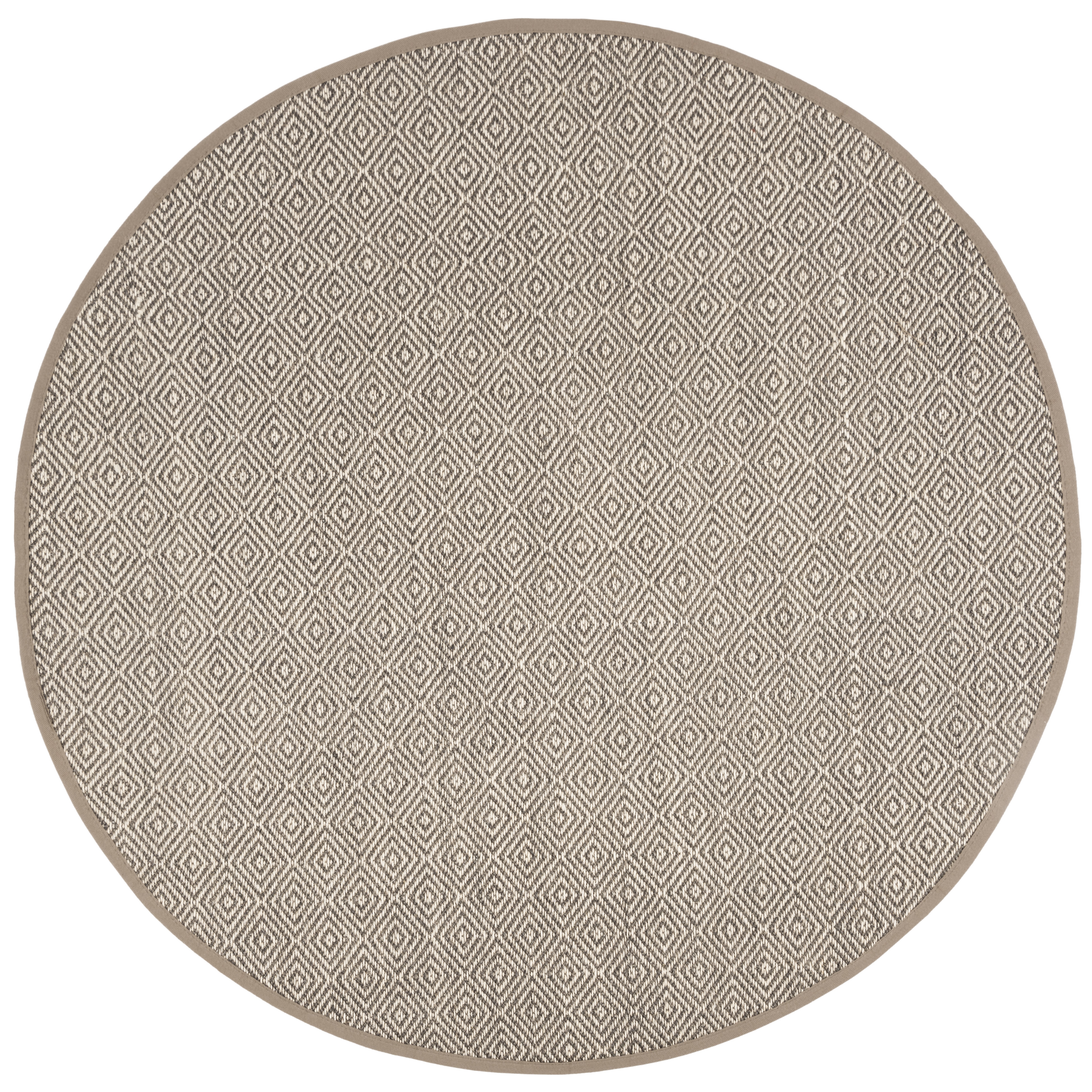 Arlo Home Woven Area Rug, NF151C, Natural/Taupe,  6' X 6' Round - Image 0