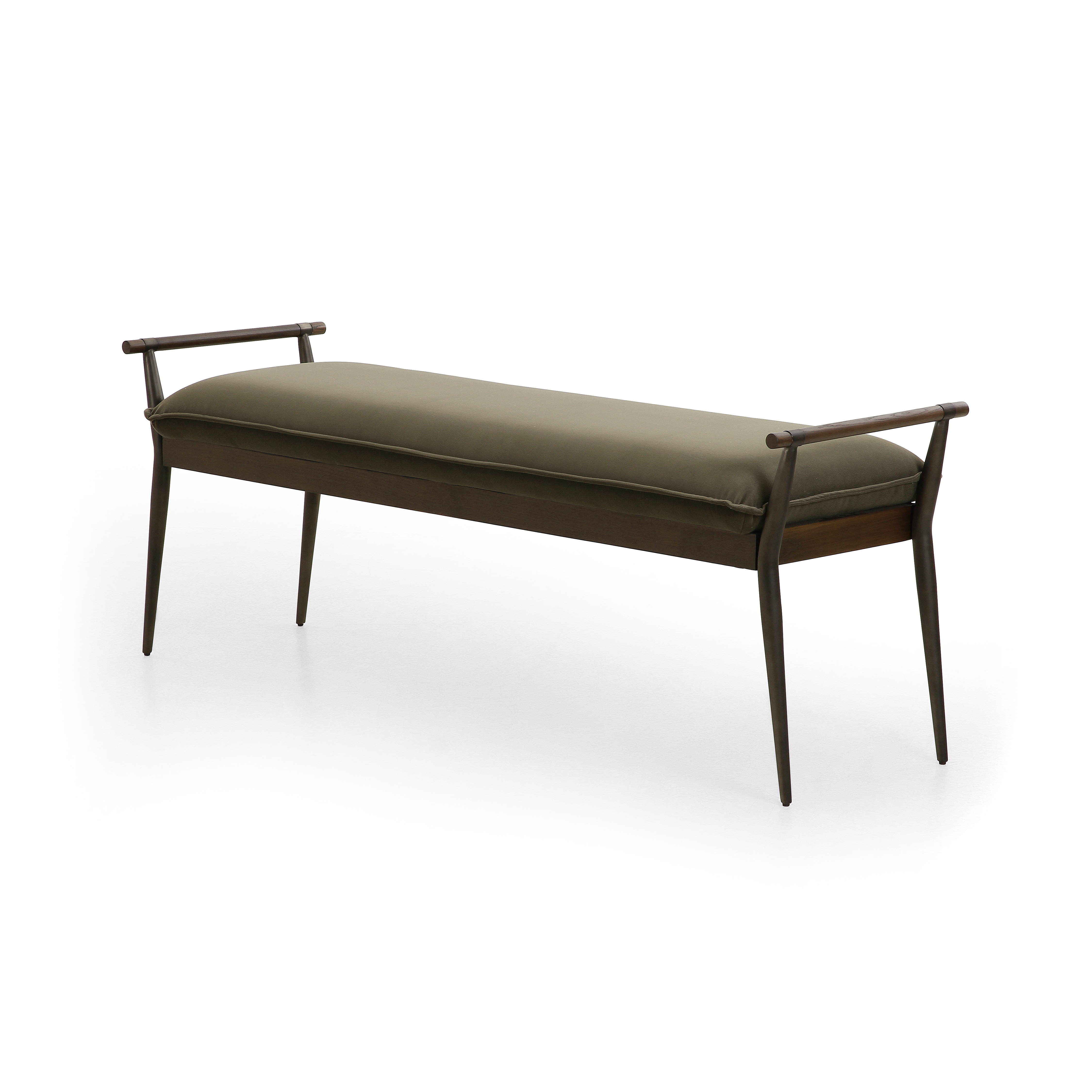 Charlotte Bench - Modern Velvet Loden - Image 0