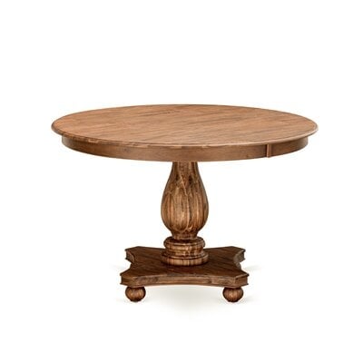 Iylah Solid Wood Pedestal Dining Table - Image 0