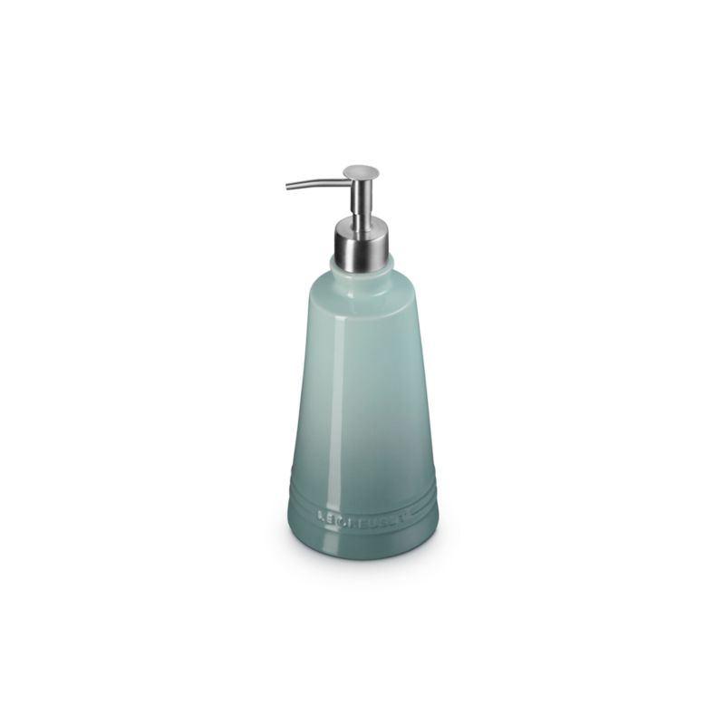 Le Creuset ® Signature 20-oz. Sea Salt Stoneware Soap Dispenser - Image 2