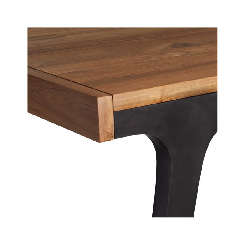Lakin 81" Recycled Teak Extendable Dining Table,Restock in early May,2022 - Image 4