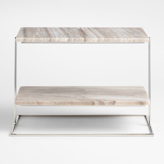 Tuscan Kitchen Marble 2-Tier Server - Image 0